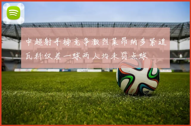中超射手榜竞争激烈莱昂纳多紧追瓦科仅差一球两人均未罚点球